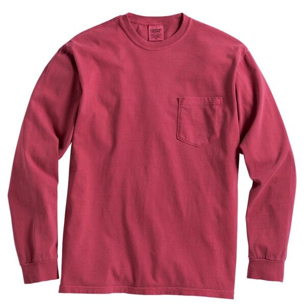 Comfort Colors Unisex Garment-Dyed Heavyweight Long Sleeve Pocket T-Shirt 4410 Unisex Garment-Dyed Heavyweight Long Sleeve Pocket T-Shirt Thumbnail