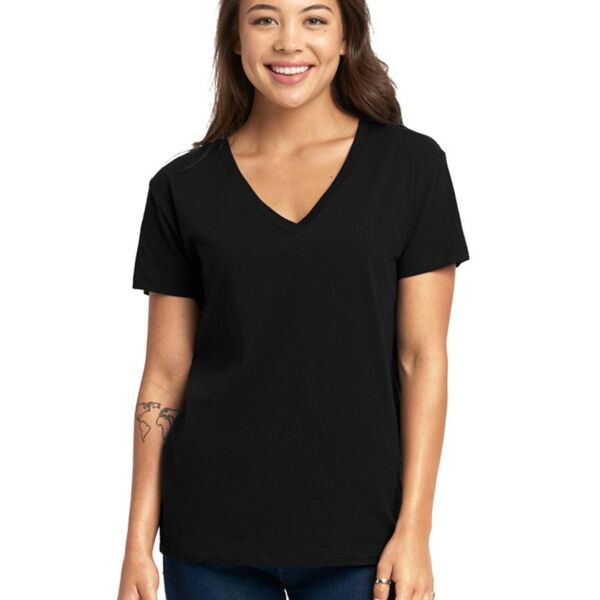 Next Level Apparel Women’s Cotton V-Neck T-Shirt 3940 Women’s Cotton V-Neck T-Shirt Thumbnail