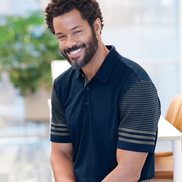 Striped Sleeve Polo Thumbnail