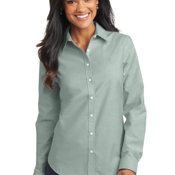 Port Authority Women's SuperPro Oxford Shirt L658 Women's SuperPro Oxford Shirt Thumbnail