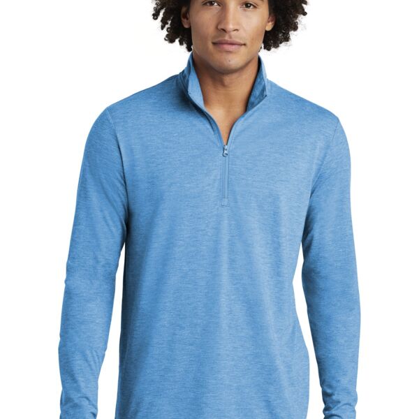 Sport Tek PosiCharge ® Tri Blend Wicking 1/4 Zip Pullover ST407 PosiCharge ® Tri Blend Wicking 1/4 Zip Pullover Thumbnail